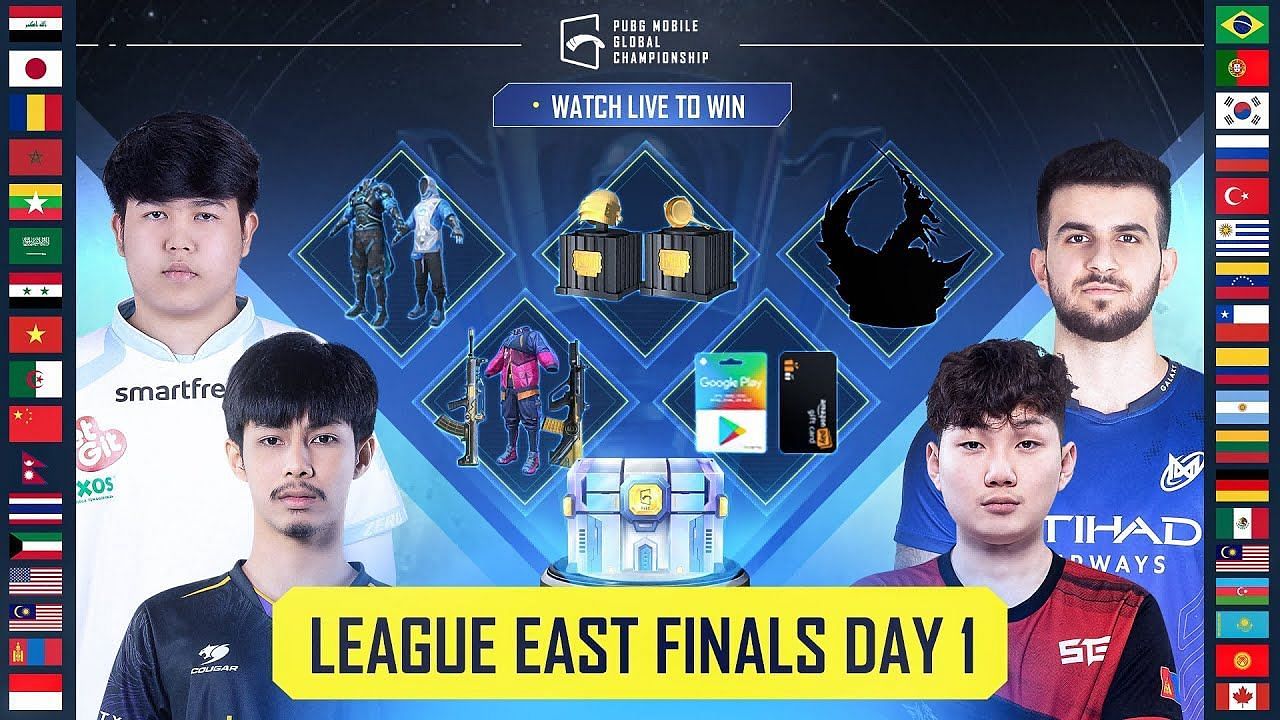 PMGC 2021 League Finals East day 1 (Image via PUBG Mobile)