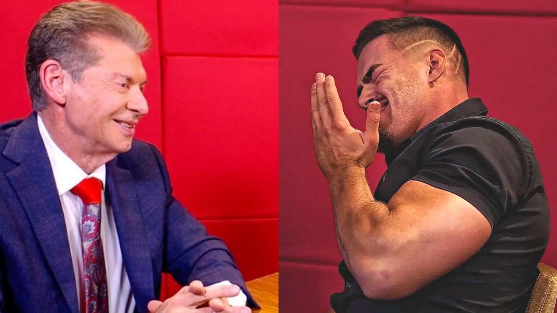 Vince McMahon and Austin Theory on WWE RAW.
