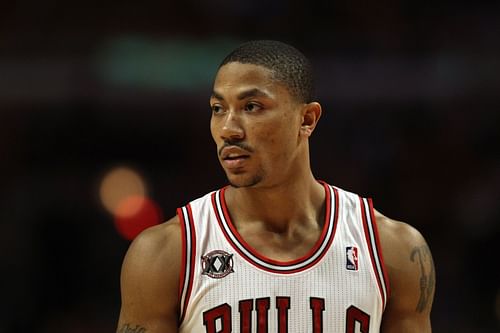 Derrick Rose back in 2011 when he played for the Chicago Bulls.