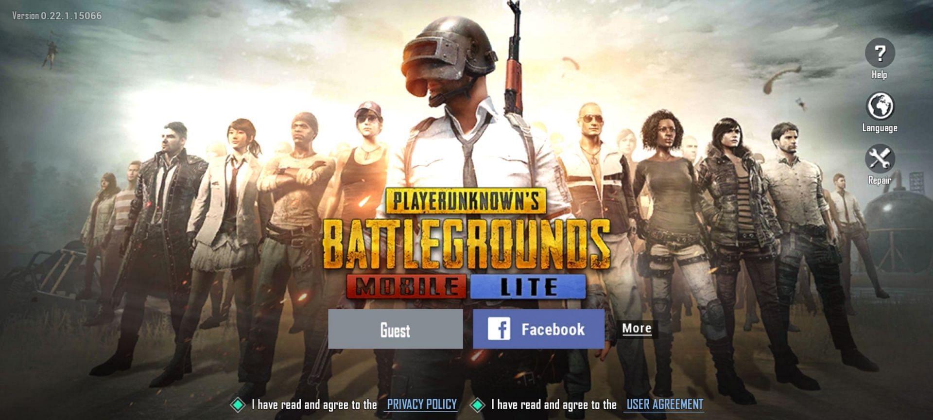 Users can sign in to enjoy the new version (Image via PUBG Mobile Lite)