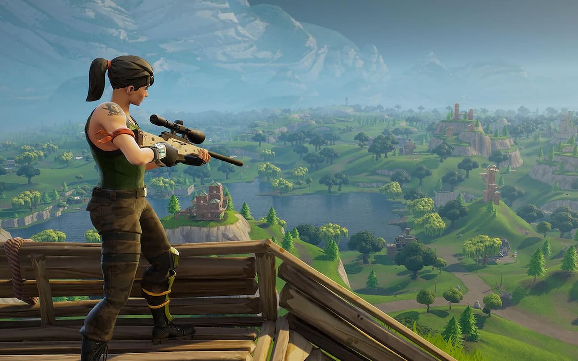 Fortnite&#039;s arsenal of weapons is endless (Image via Epic Games)