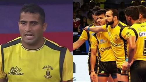 Sandeep Narwal and Rakesh Kumar played only one season for the Telugu Titans (Image Courtesy: Telugu Titans)