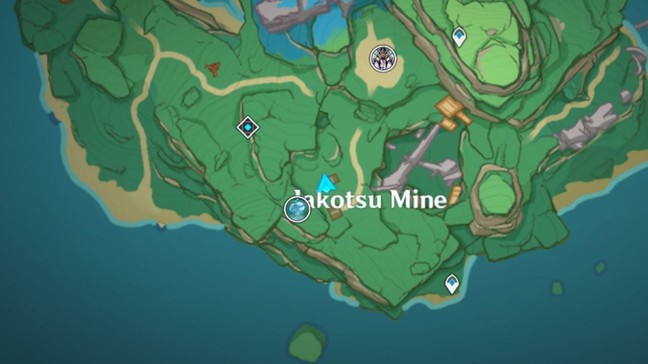 Torn page location in Jakotsu Mine (Image via Genshin Impact)