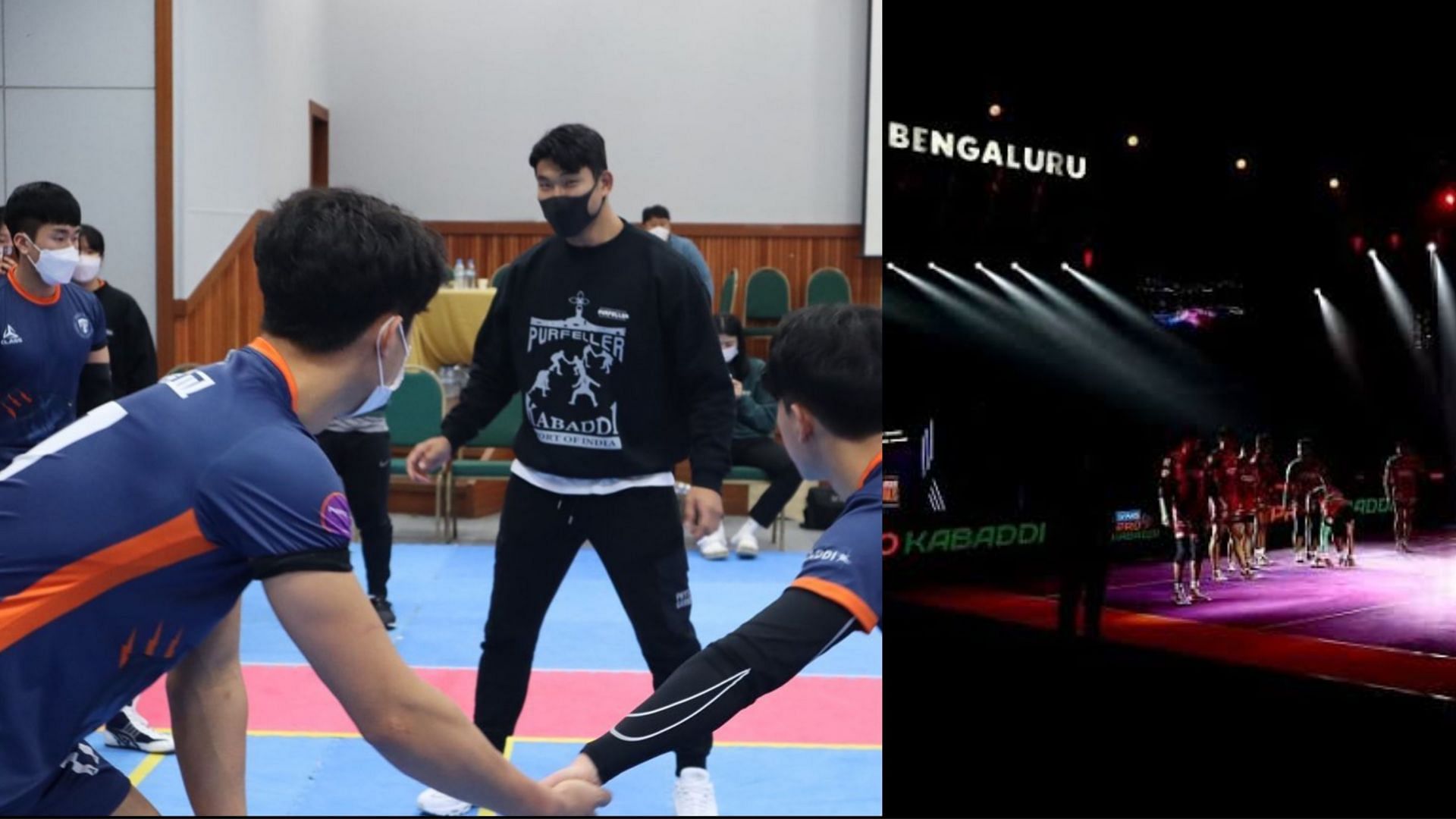 Jang Kun Lee will miss a PKL season for the first time (Left); The entire Pro Kabaddi 2021 will take place in Bengaluru (Right)