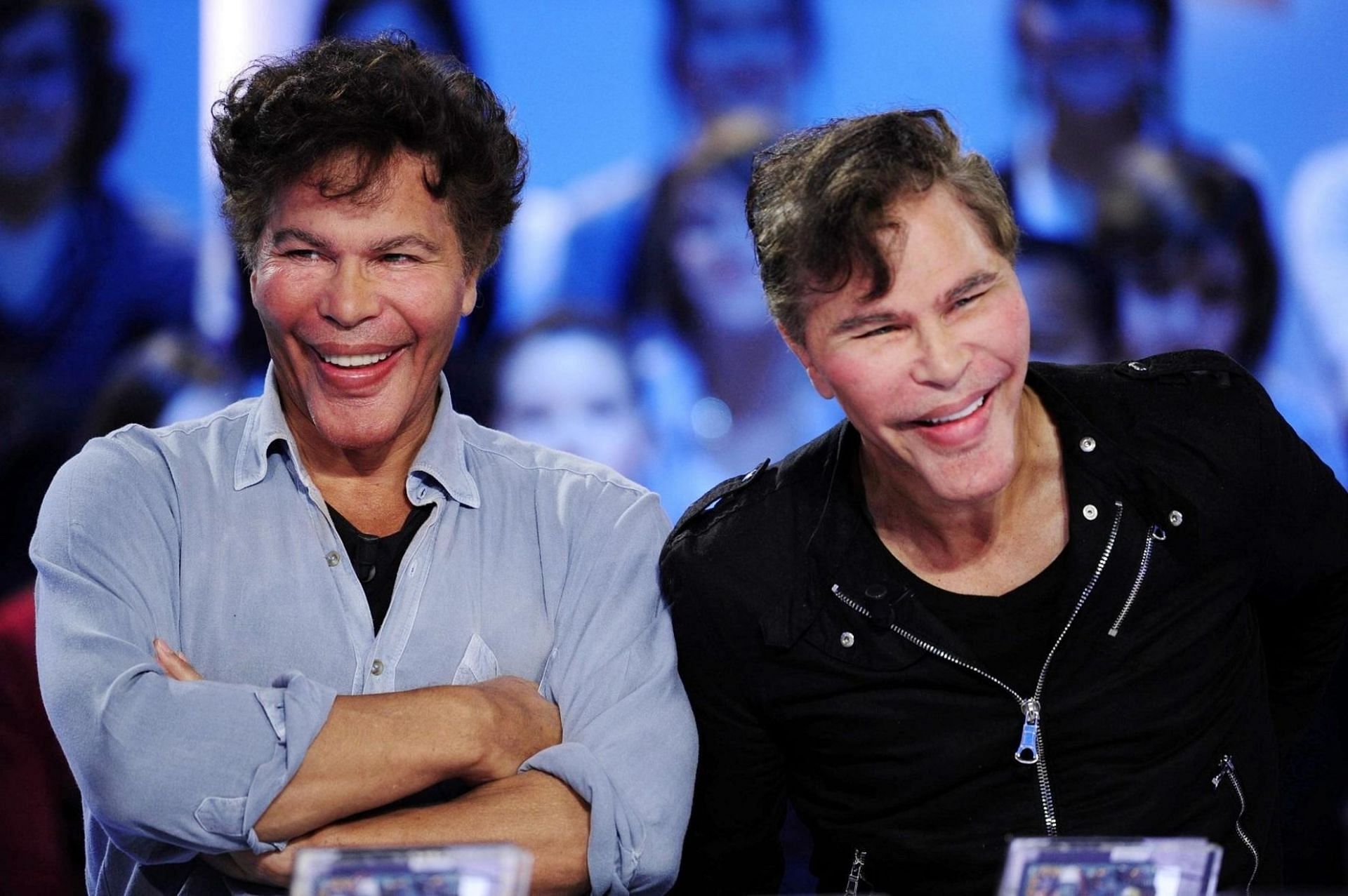 The Bogdanoff Twins, Igor and Grichika (Image via Fred Dufour/AFP/Getty Images)