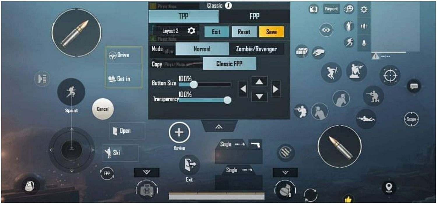 Suggested Control Layout (Screengrab from BGMI)