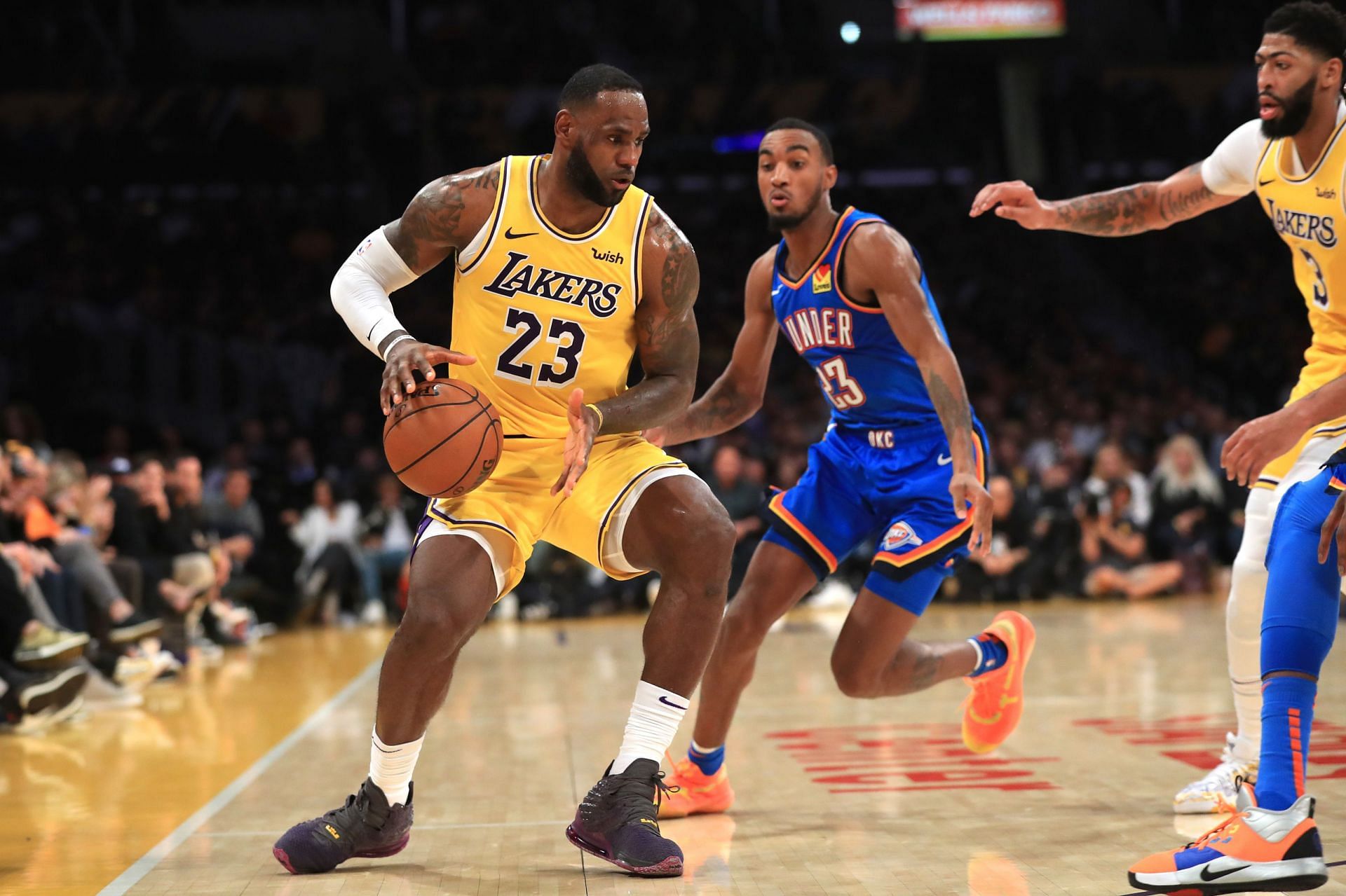 LeBron James just led the LA Lakers past the Oklahoma City Thunder 116-95 on Friday night [Photo: Thunderous Intentions]