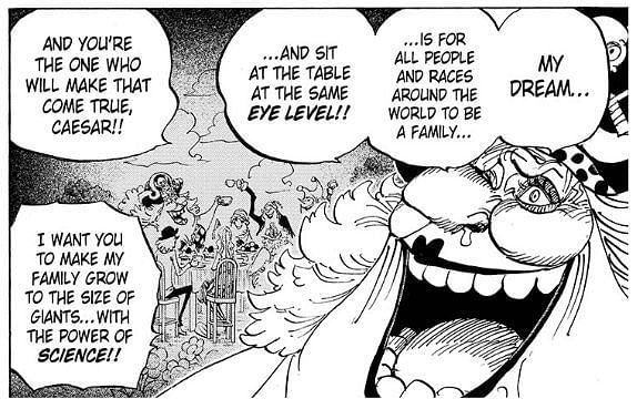 Big Mom discusses her dream. (Image via Shueisha Shonen Jump+ app)