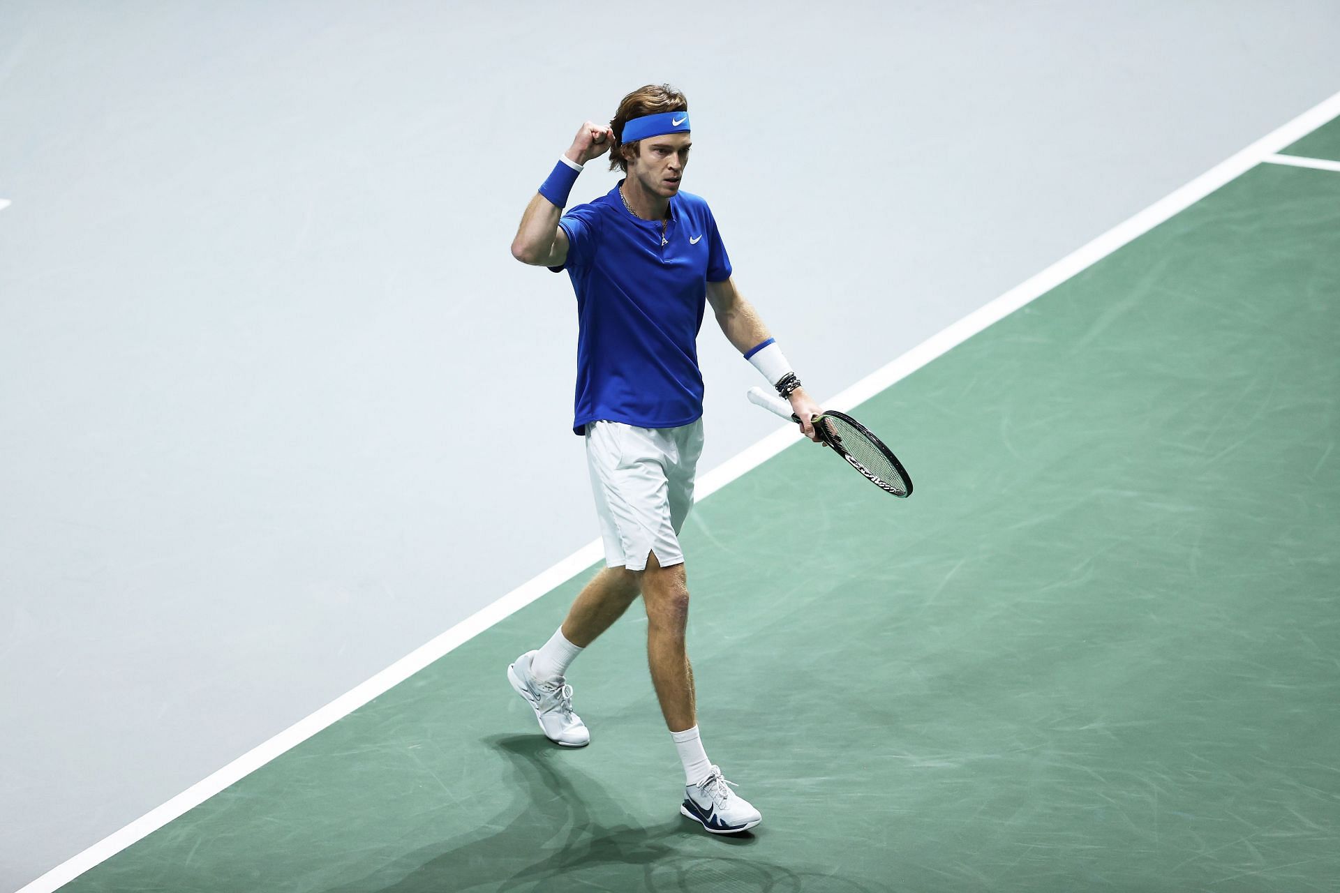 Andrey Rublev at the 2021 Davis Cup Finals 