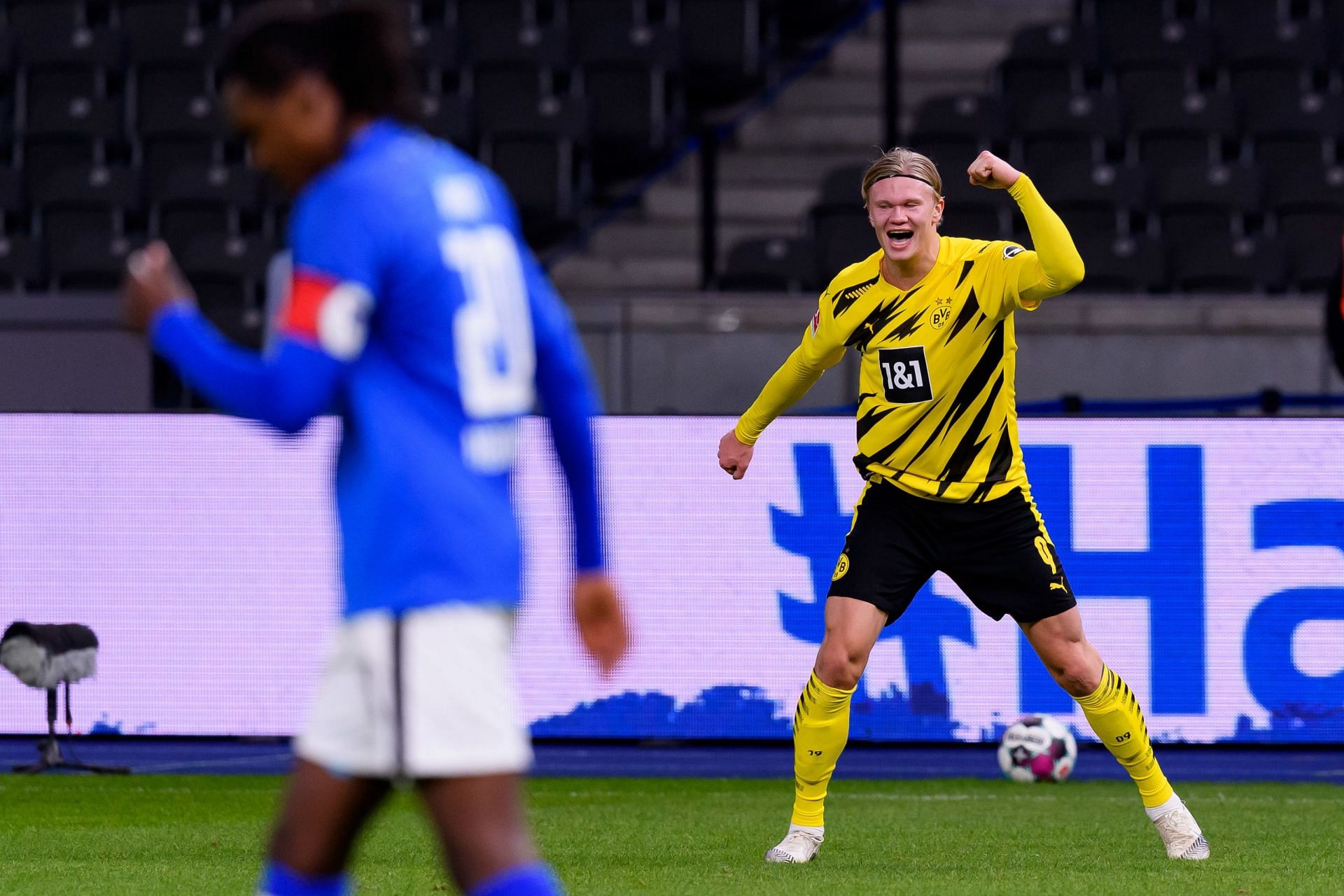 Erling Haaland struck four goals in the Bundesliga a day after winning the 2020 Golden Boy award!