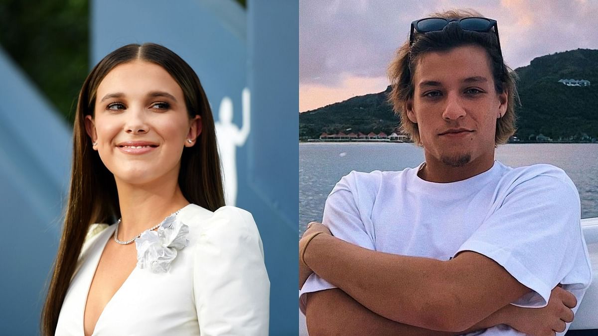 Jon Bon Jovi's kids: Jake Bongiovi poses with Millie Bobby Brown in ...