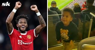 WATCH: Fred's son reacts to Brazilian's stunning Manchester United winner against Crystal Palace