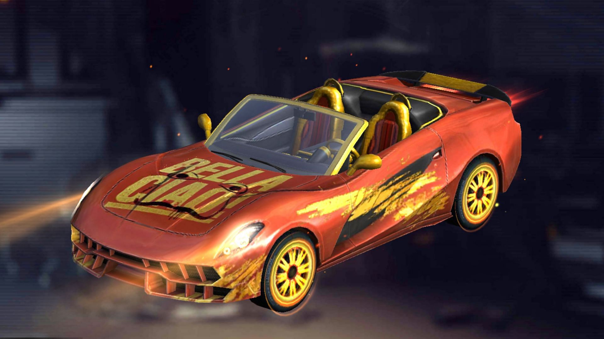 The Money Heist themed car skin (Image via Free Fire)