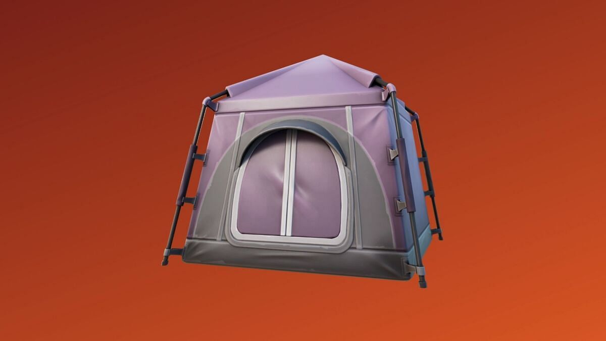 Tents can break fall damage if landed on (Image via Epic Games)