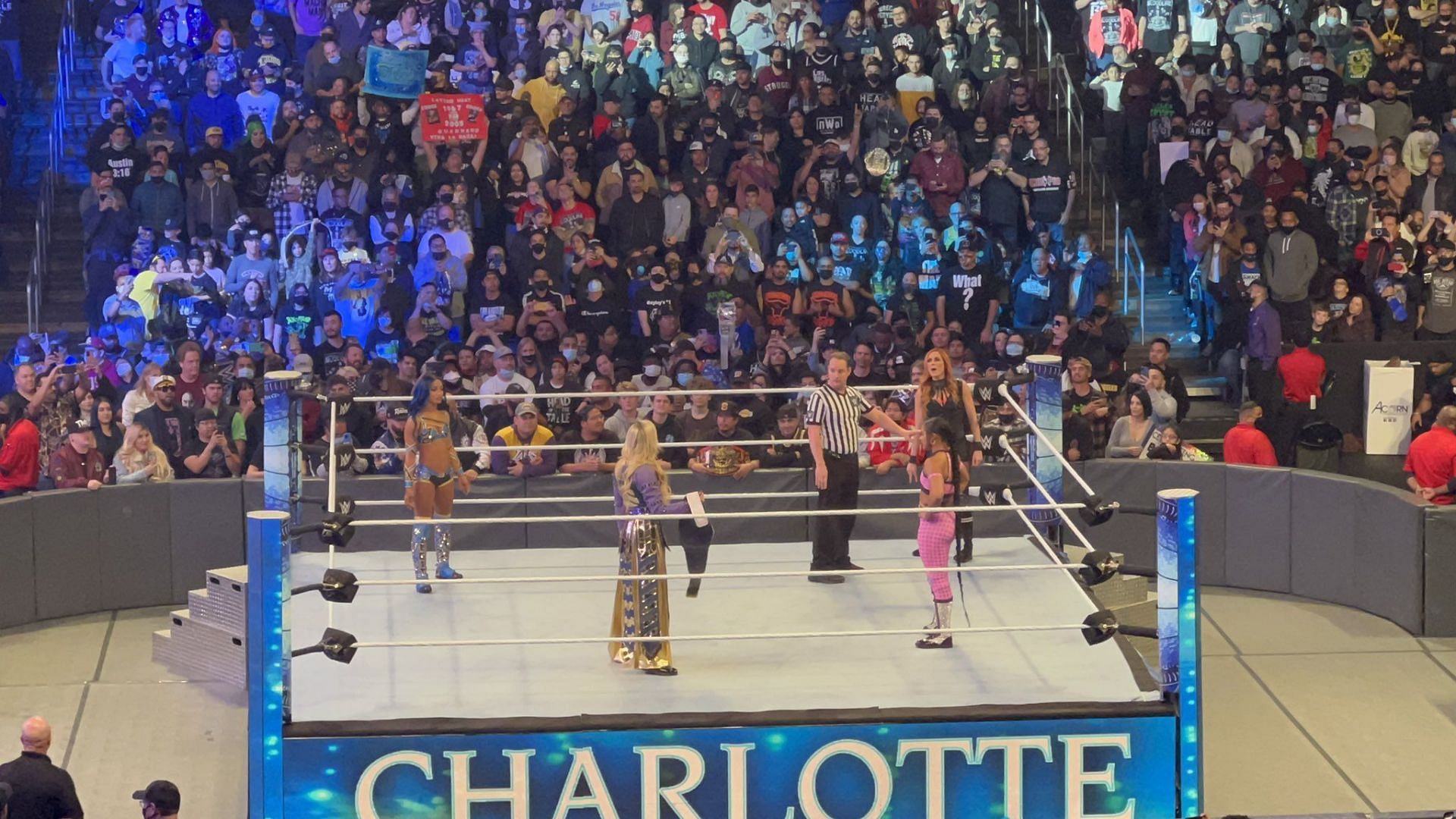 Post-SmackDown dark match ends with Sasha Banks picking up the win