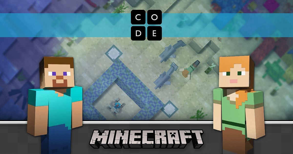 The Minecraft hour of code 2021 tutorial focuses on time travel (Image via code.org)