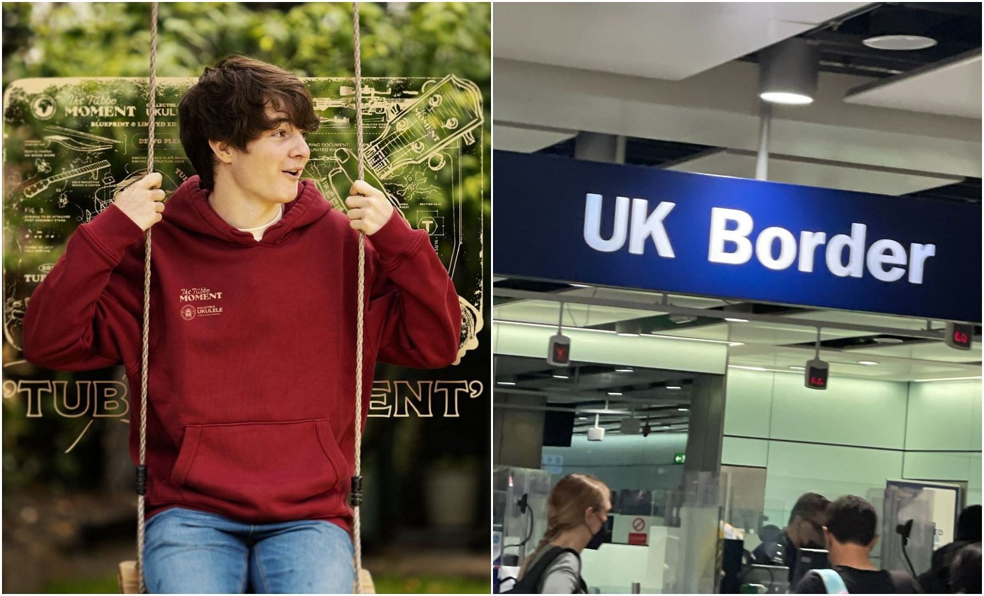 Tubbo has returned to the UK (Images via Tubbo and Twitter/TubboTWO)