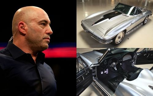 Joe Rogan (left) and his 1965 Corvette