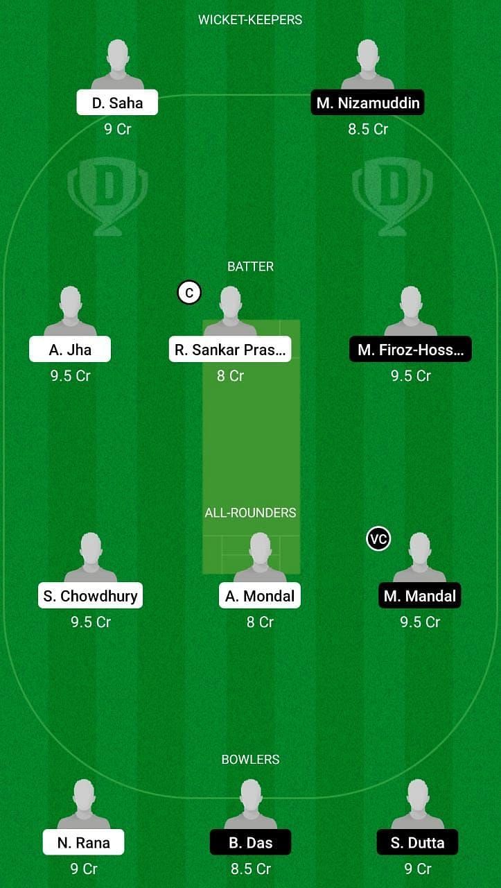 UDK vs GBM Dream11 Fantasy Suggestion #1 - Bengal Inter District T20 2021