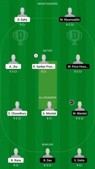 UDK vs GBM Dream11 Fantasy Suggestion #1 - Bengal Inter District T20 2021