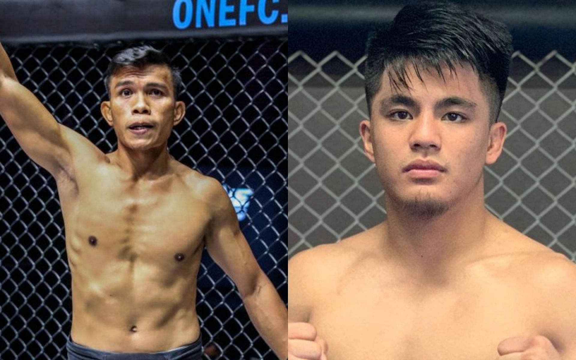 Paul Lumihi (left) and Jhanlo Sangiao (right). [Picture: ONE Championship]