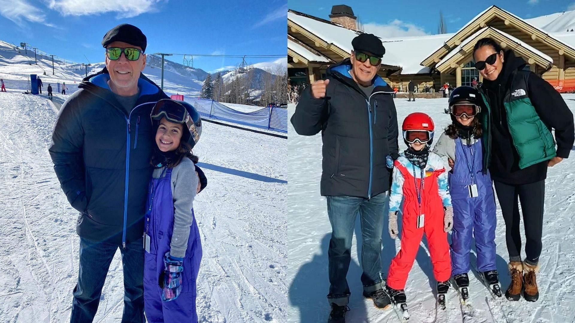 Bruce Willis went for a ski vacation with his wife Emma Heming Willis and their two daughters (Image via Emma Heming Willis/Instagram)