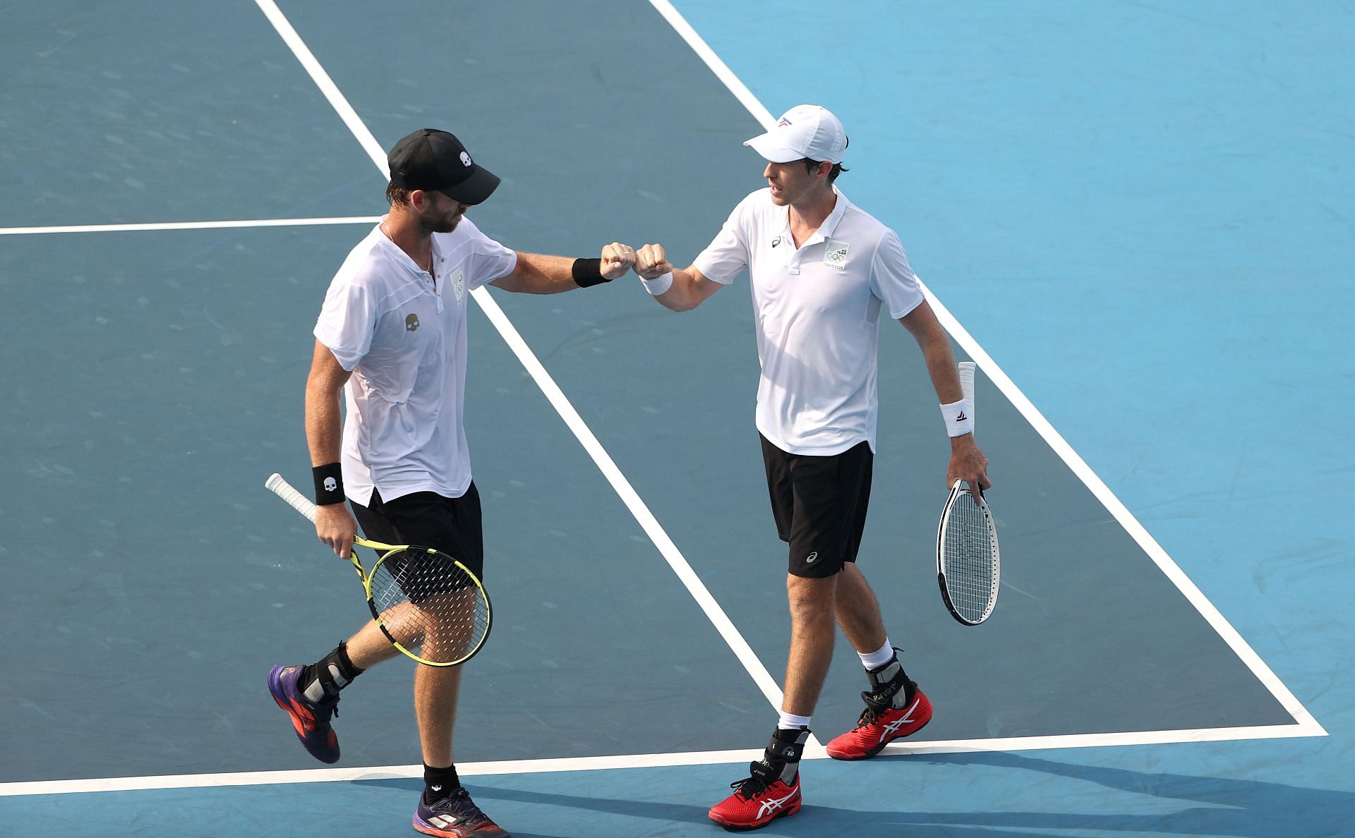 Marcus Daniell and Michael Venus at the Tokyo Olympics 2020
