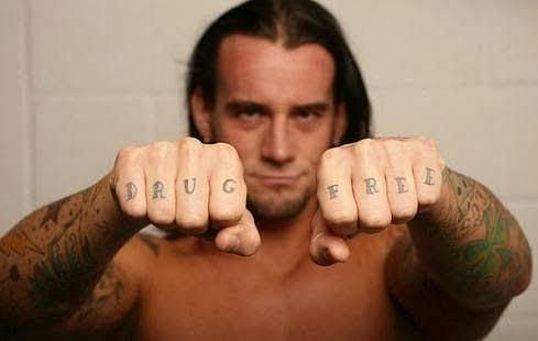 CM Punk Tattoo - Drug-Free