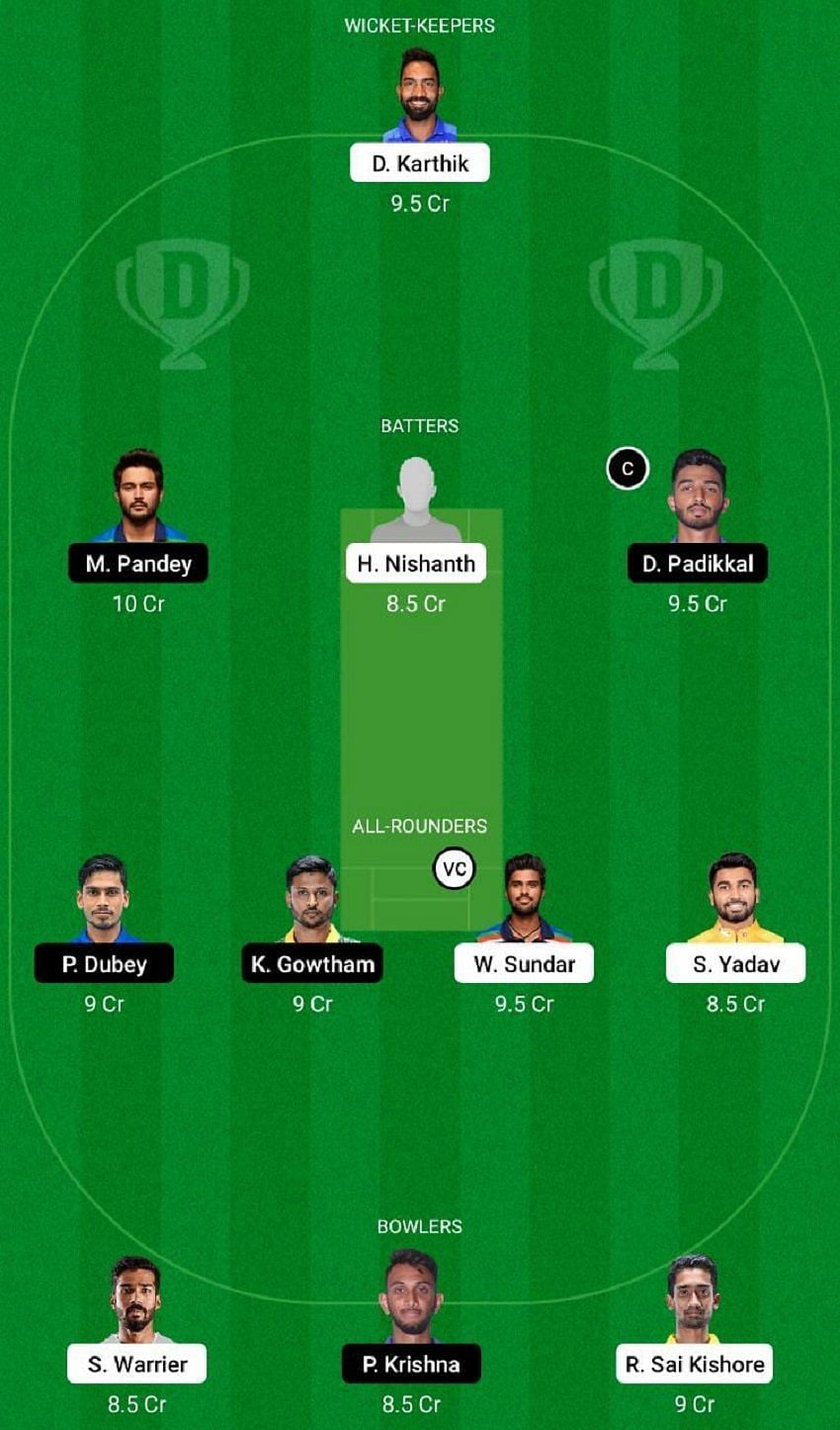 TN vs KAR Dream11 Fantasy Tip #1