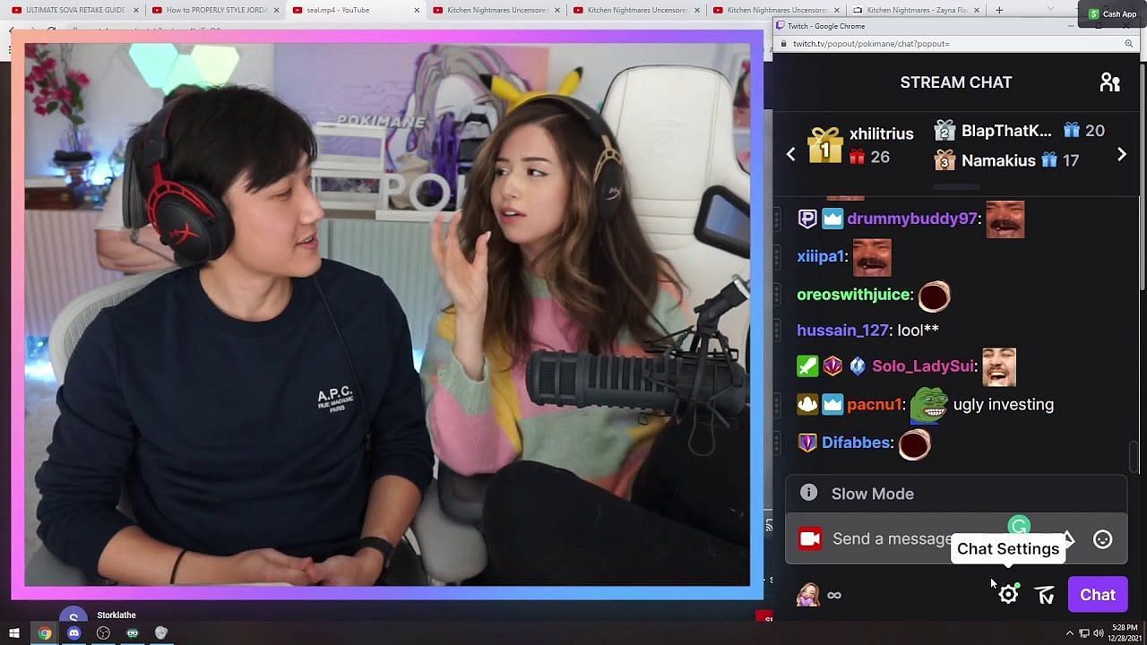 Rumors of Pokimane and Kevin dating have the internet&#039;s full attention (Image via PepeLaugh Tea Time on YouTube)