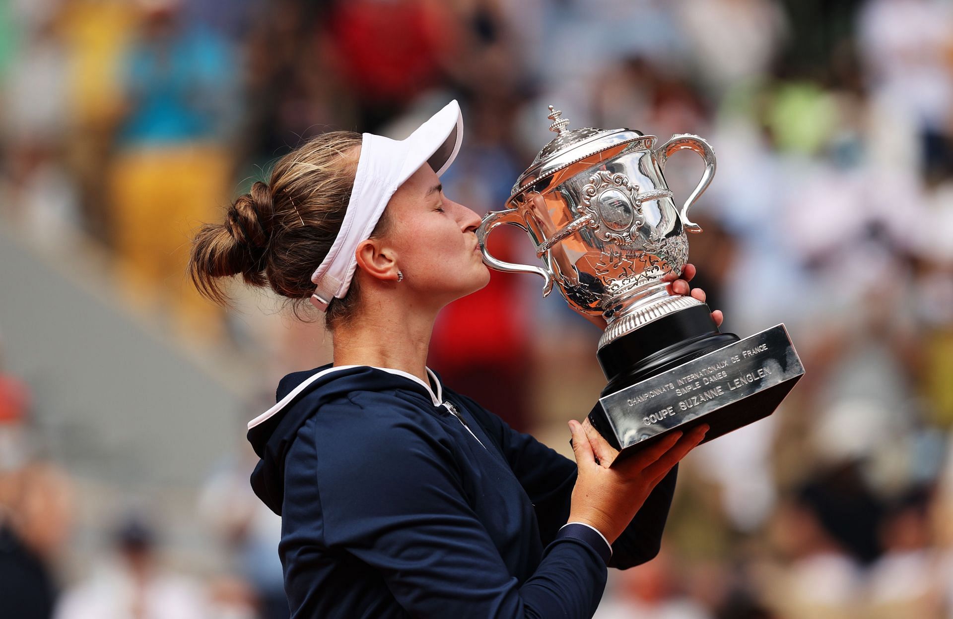 Barbora Krejcikova at the 2021 French Open.