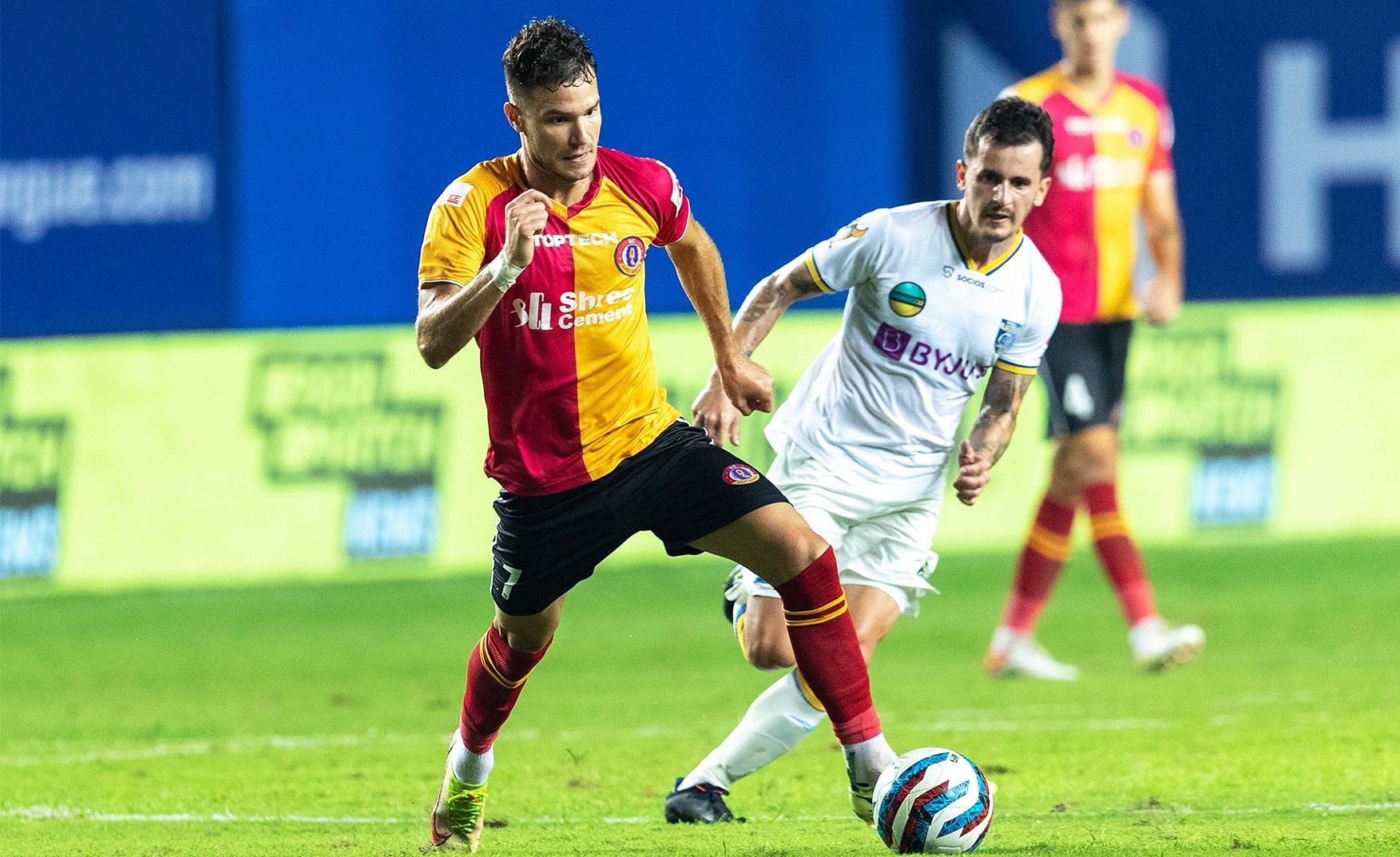 SC East Bengal&#039;s Antonio Perosevic in action. (Pic credits: ISL Twitter)