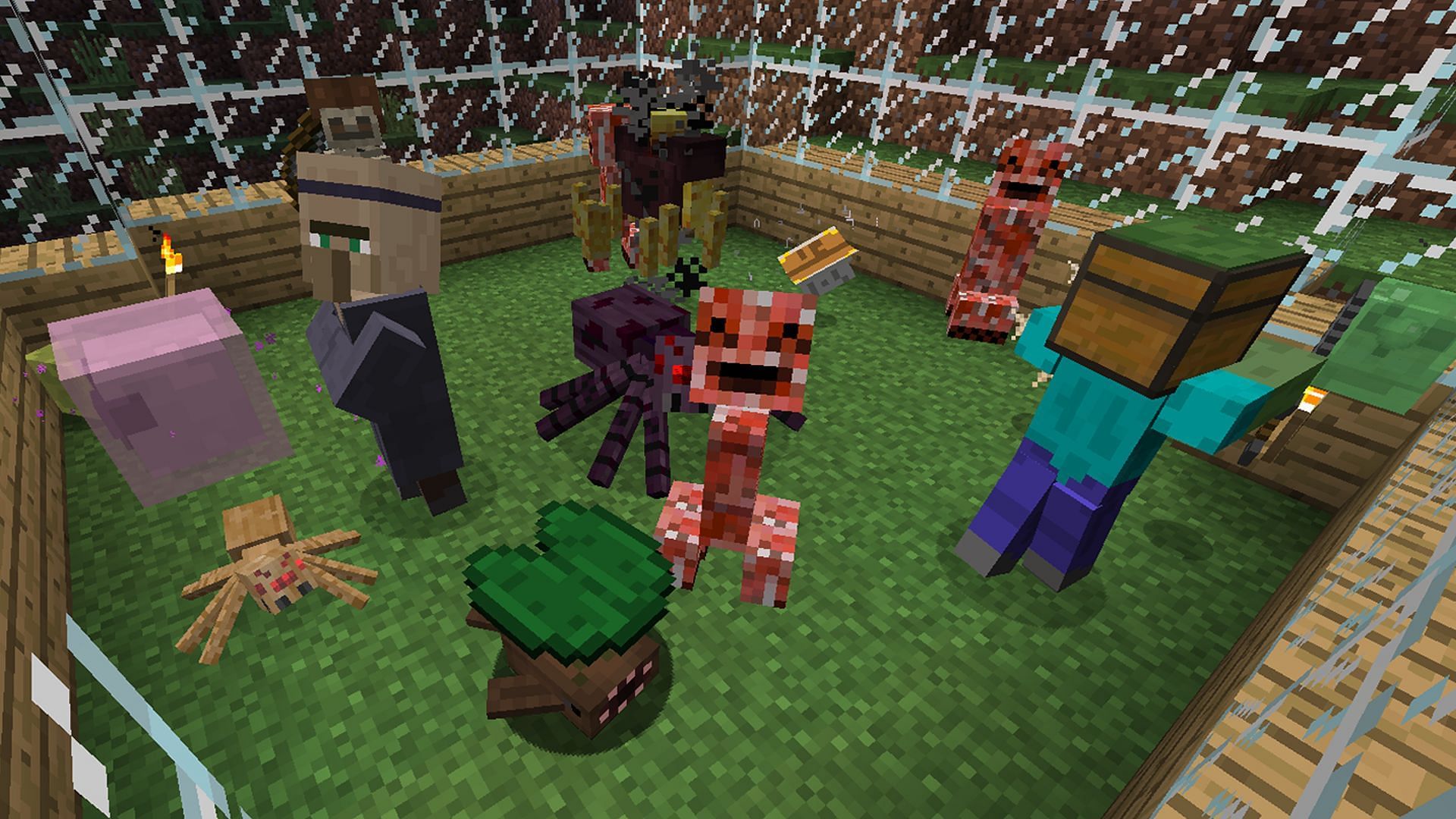 Minecraft mods can add a plethora of weird and wacky new mobs (Image via Minecraft)