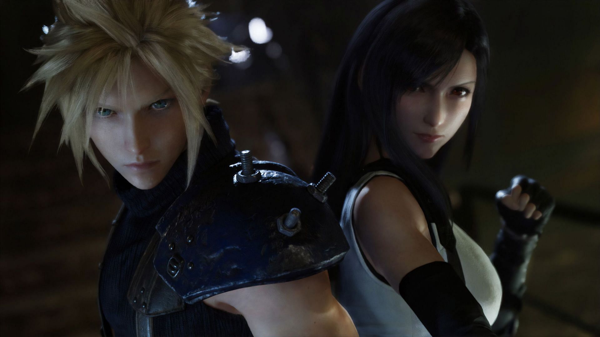 Final Fantasy VII characters Cloud and Tifa (Image via Square Enix)