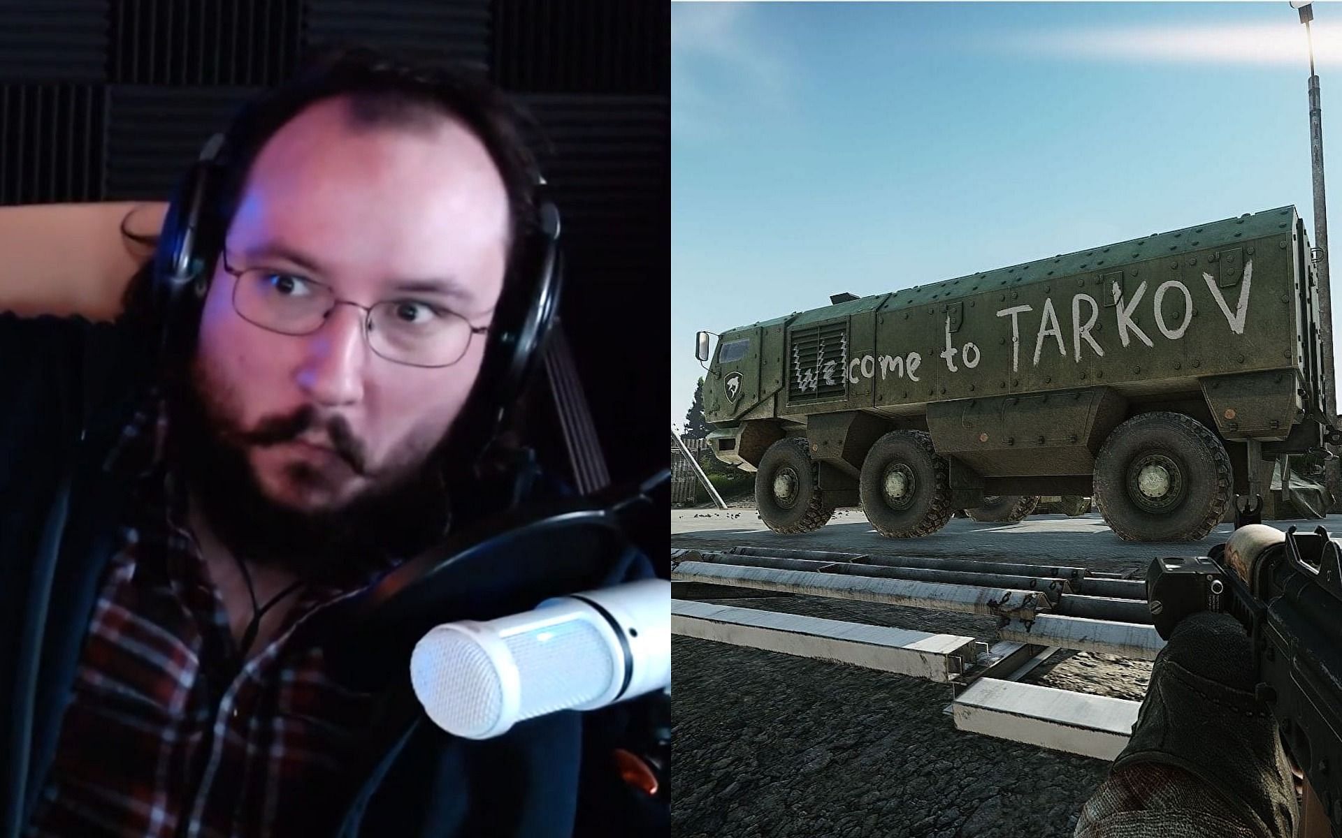 MOONMOON&#039;s bizarre encounter with a random player in Escape from Tarkov (Images via Twitch/MOONMOON and Escape from Tarkov)