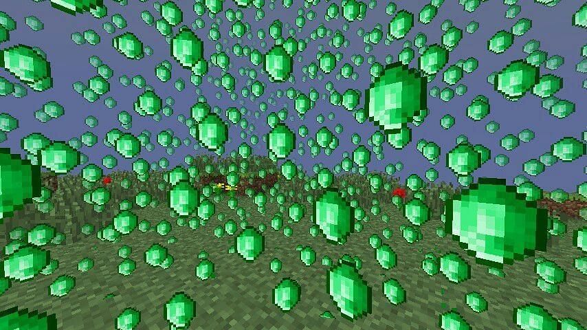 Emeralds are still extremely important (Image via Minecraft)