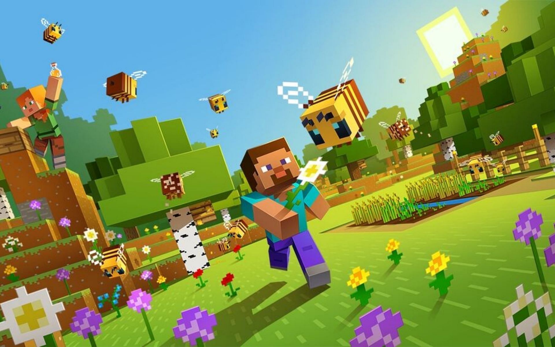 Buzzy Bee update Artwork (Image via Minecraft Fandom)