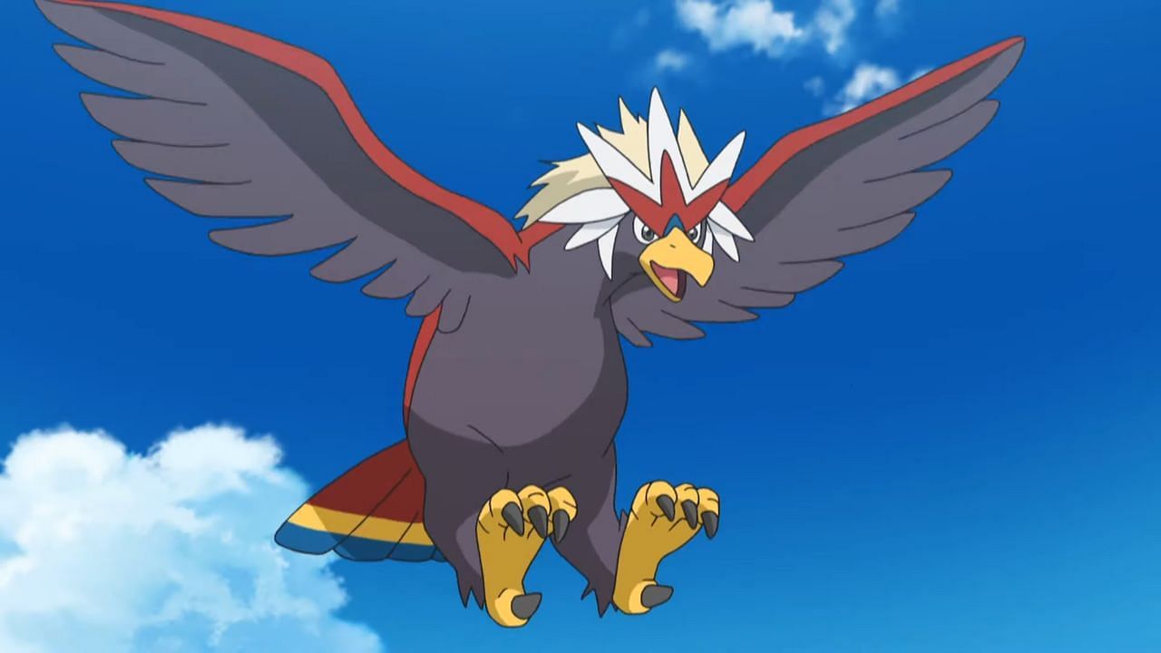 Braviary as it appears in the anime (Image via The Pokemon Company)