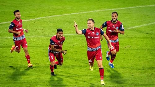 Jamshedpur FC players in action (Image courtesy: ISL)