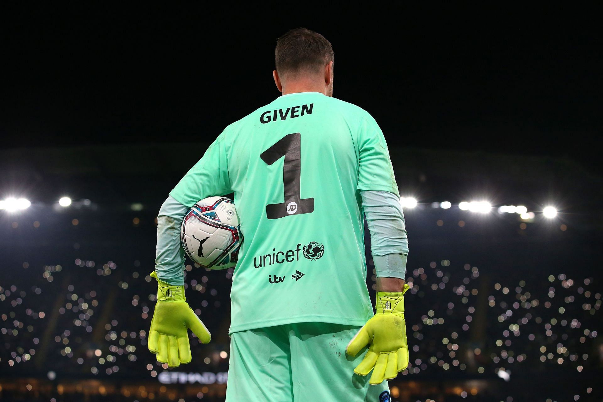 &lt;a href=&#039;https://www.sportskeeda.com/player/shay-given/&#039; target=&#039;_blank&#039; rel=&#039;noopener noreferrer&#039;&gt;Shay Given&lt;/a&gt; during the Soccer Aid For Unicef 2021