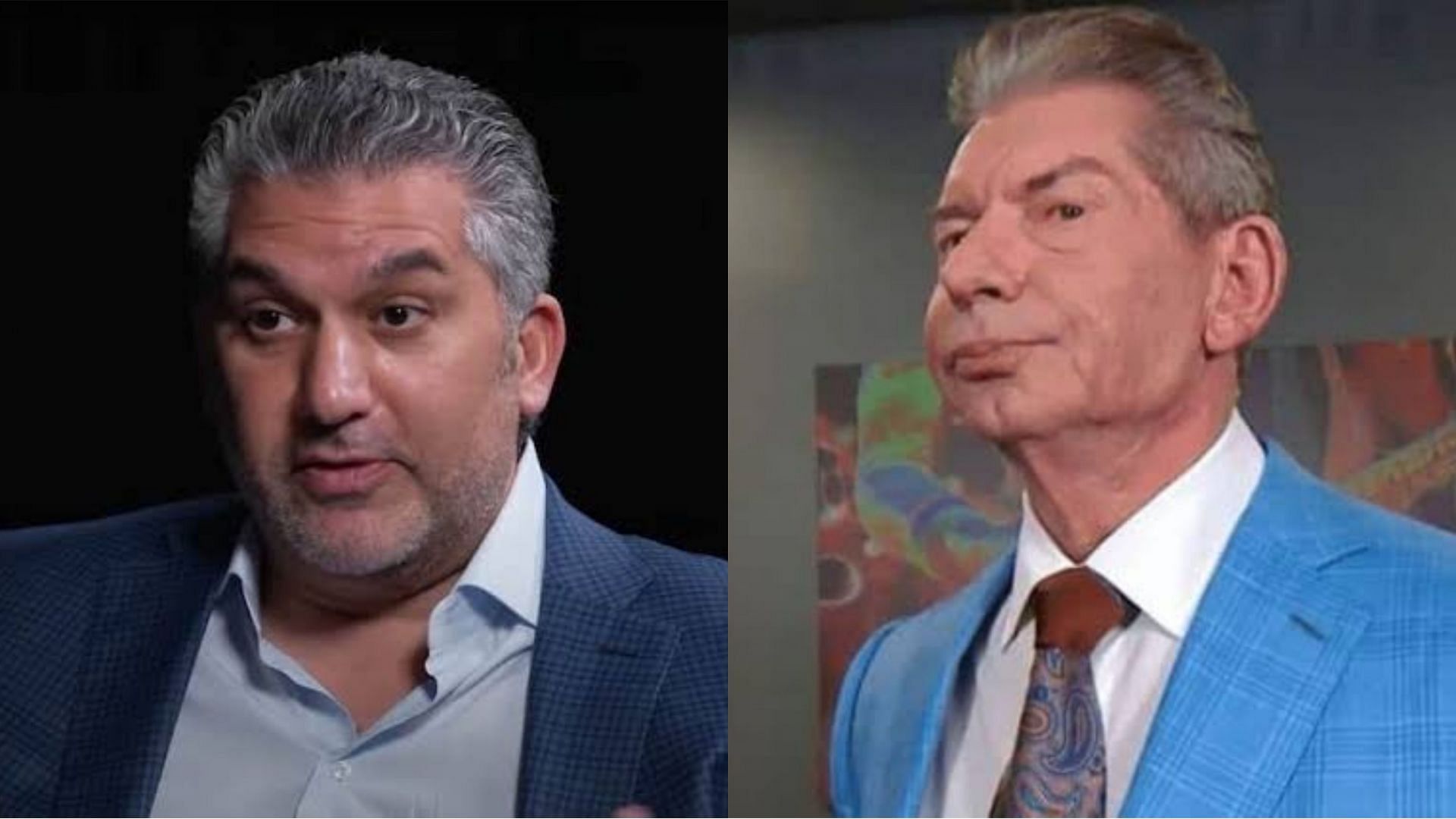 Nick Khan (left) and Vince McMahon (right)