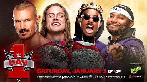 An enthralling contest awaits as RK-Bro and The Street Profits lock horns at WWE Day 1