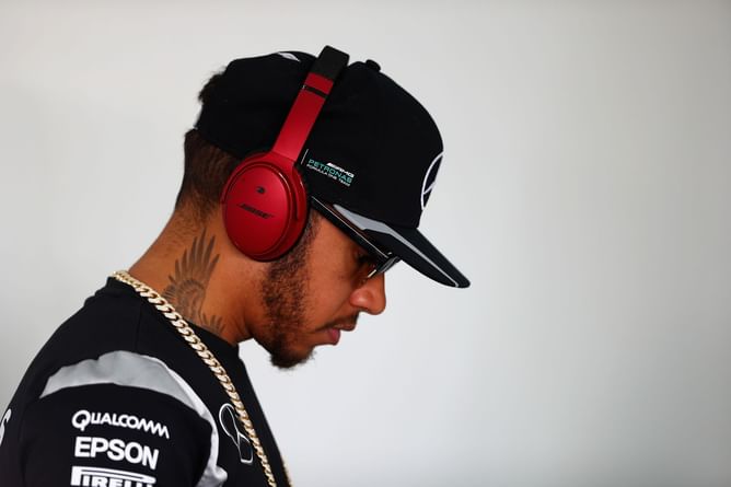 "Kanye, Jay-Z, Drake, Prince" - Lewis Hamilton claims music 'gets him in the zone'
