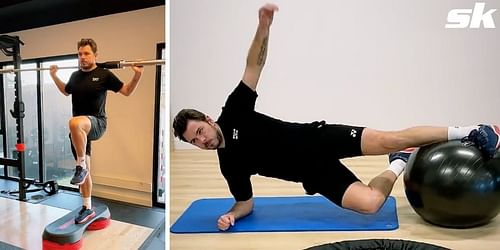 Stan Wawrinka training at the gym