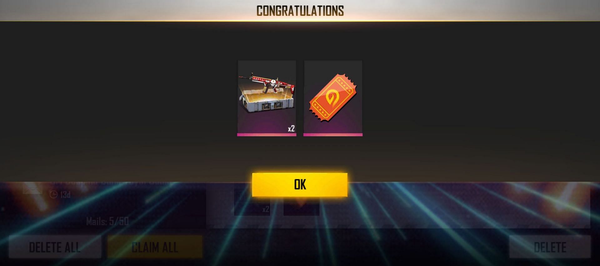 The reward for one of the Free Fire redeem codes (Image via Free Fire)