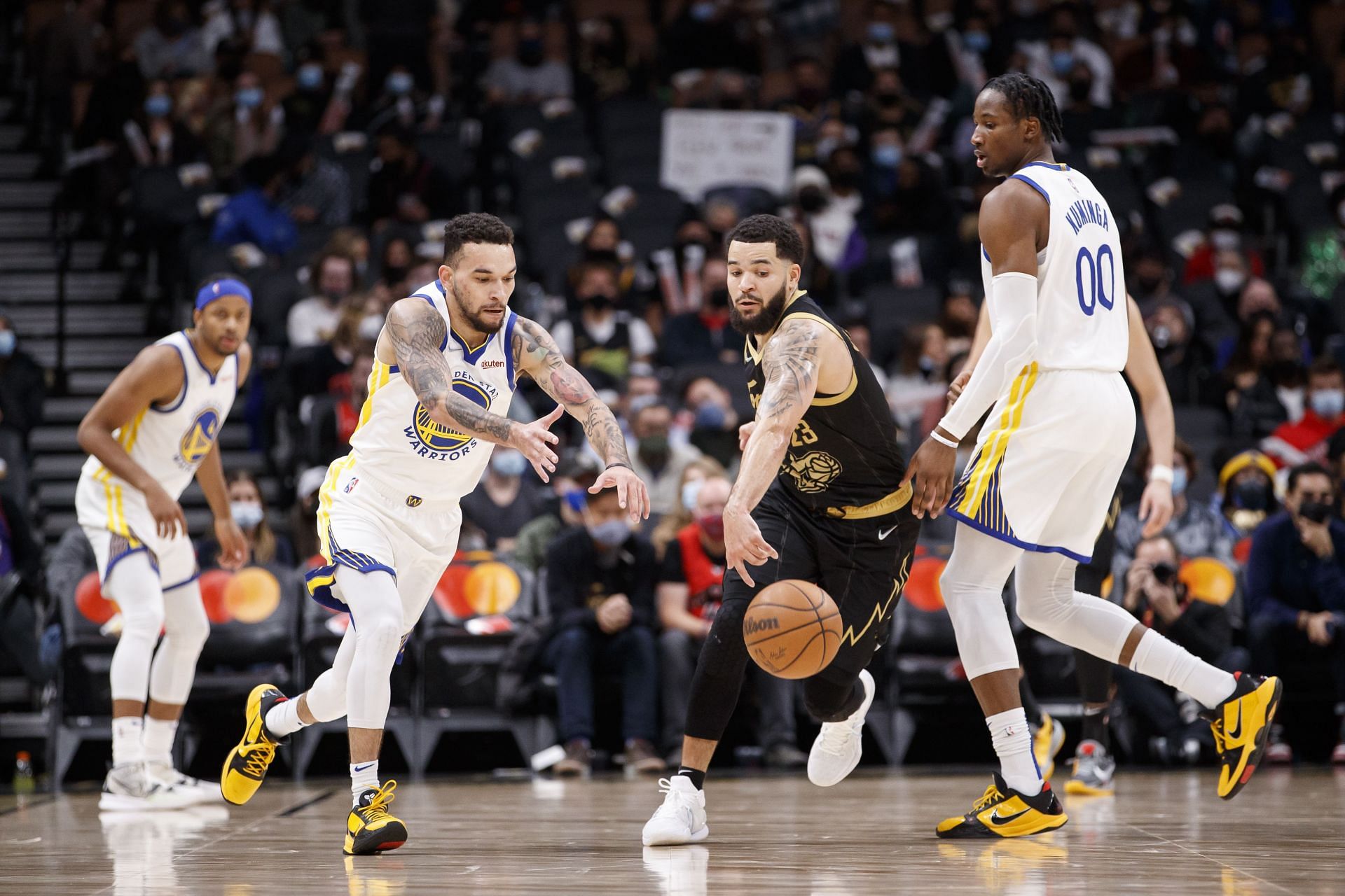 Fred VanVleet shot 6 for 10 from beyond the arc against the Golden State Warriors