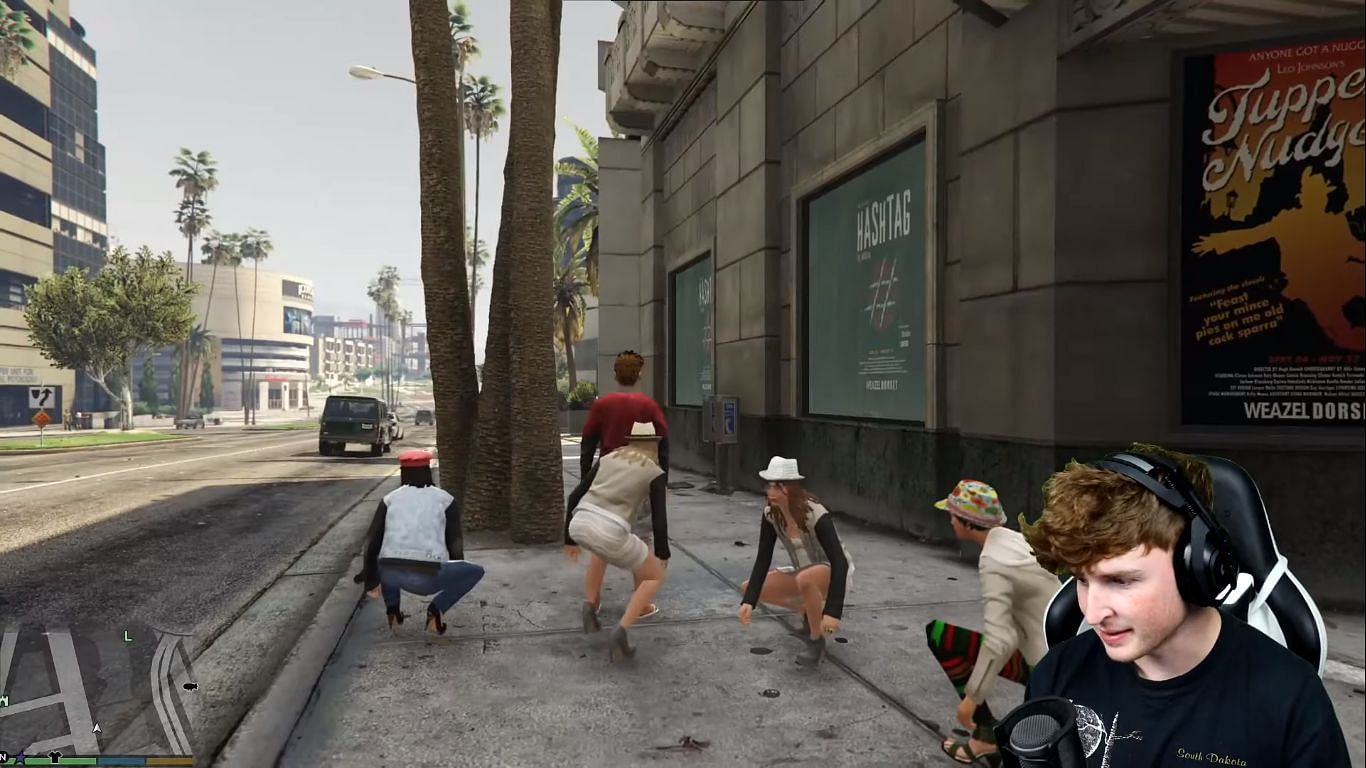 Still from the video in GTA 5 (Image via Caylus/Youtube)