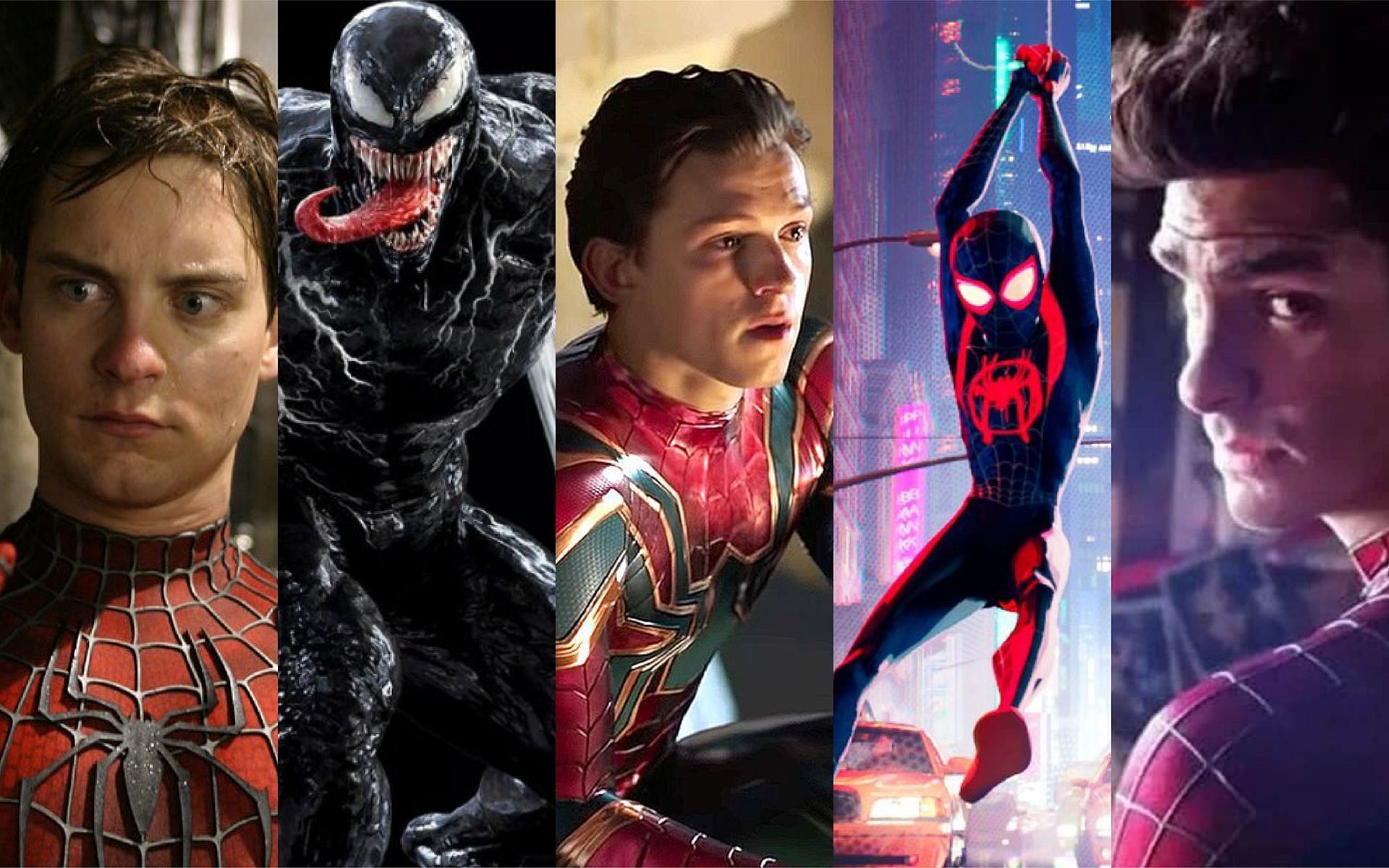 Various versions of Spiderman (Image via Sportskeeda)