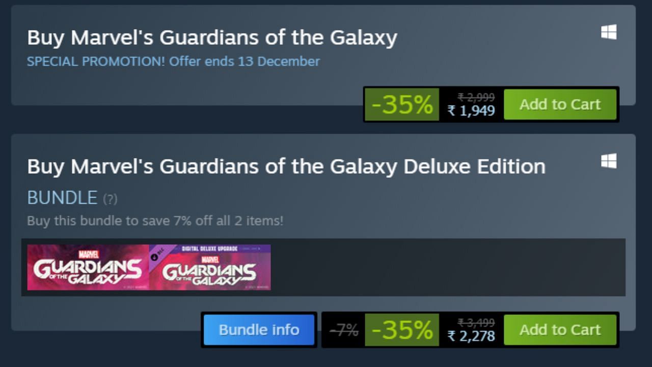 Current sale price (Image via Steam)