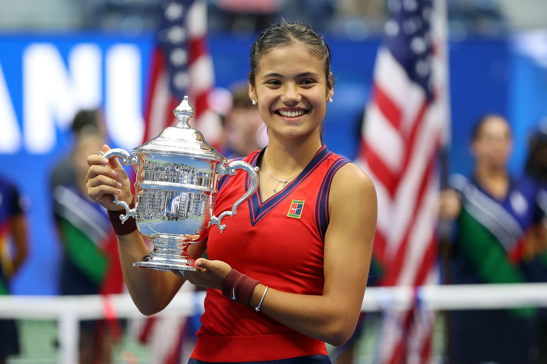 Emma Raducanu at the 2021 US Open.